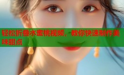 轻松折叠水蜜桃视频，教你快速制作美味甜点