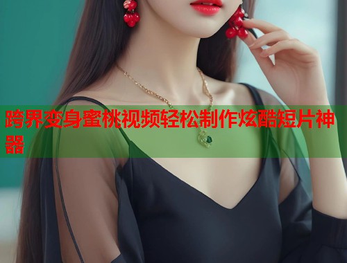 跨界变身蜜桃视频轻松制作炫酷短片神器  第1张