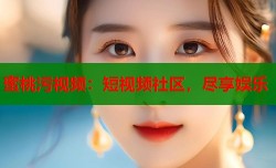 蜜桃污视频：短视频社区，尽享娱乐