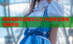 蜜桃视频不能看怎么办 快速恢复流畅观看体验